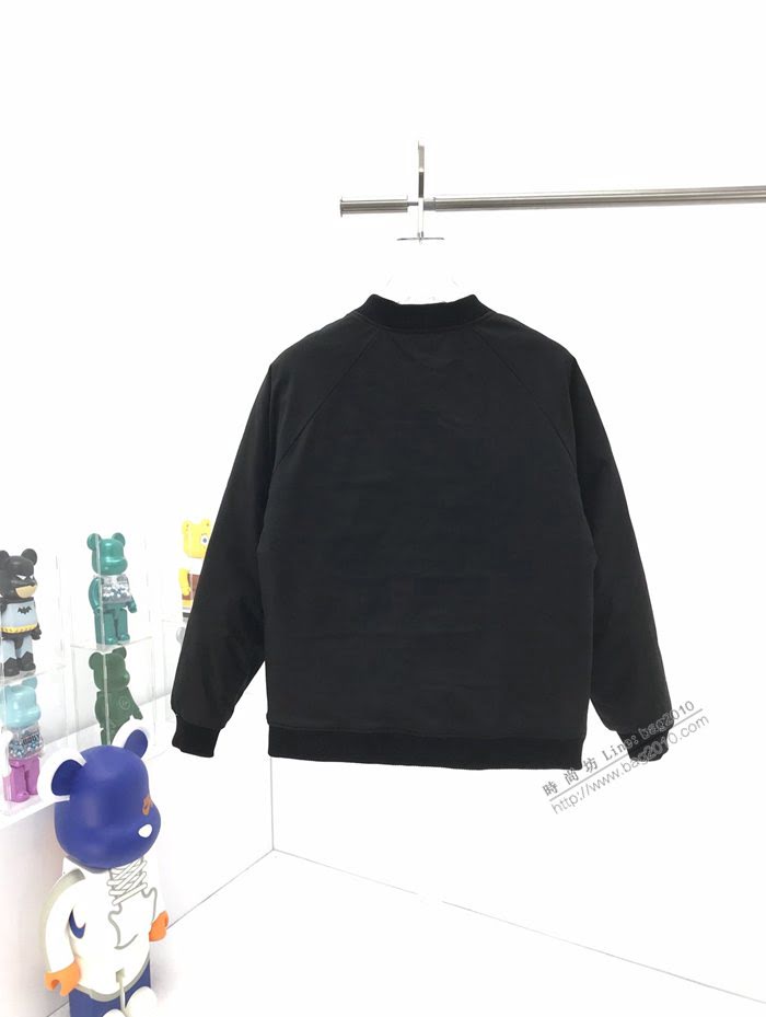 Fendi男裝 芬迪20年新款銀線編織刺繡logo外套 Fendi男士拉鏈夾克  ydi3077